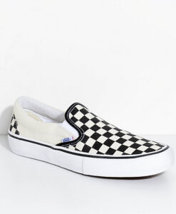 Men Womens Summer Van s Classic Checkerboard Slip-on Shoes Black White Plaid 5H 